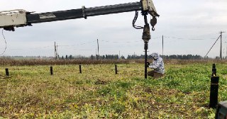 Установка винтовых свай Новороссийск цена от 3097 руб.